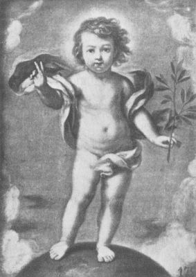 Alinari, Photo. In the Bologna Gallery. THE INFANT CHRIST. ELISABETTA SIRANI