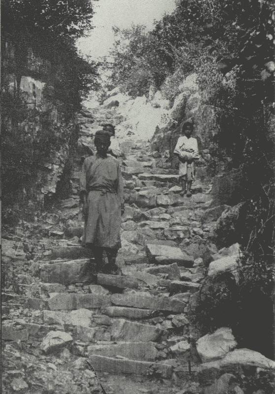 IN UNSURVEYED AND LITTLE-TRODDEN YÜN-NAN

Picture shows into what a dilapidated condition the roads are allowed to
get; off courier roads, this is what you get.