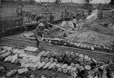 A Light Railway Bringing Up Ammunition.