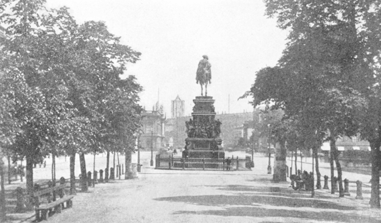 STATUE OF FREDERICK THE GREAT, UNTER DEN LINDEN, BERLIN.