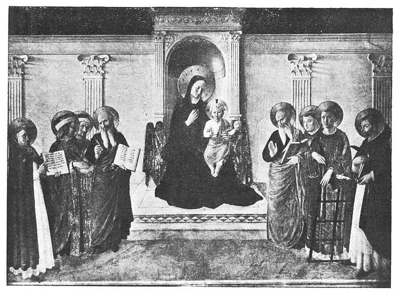 THE VIRGIN ENTHRONED AMIDST SAINTS.