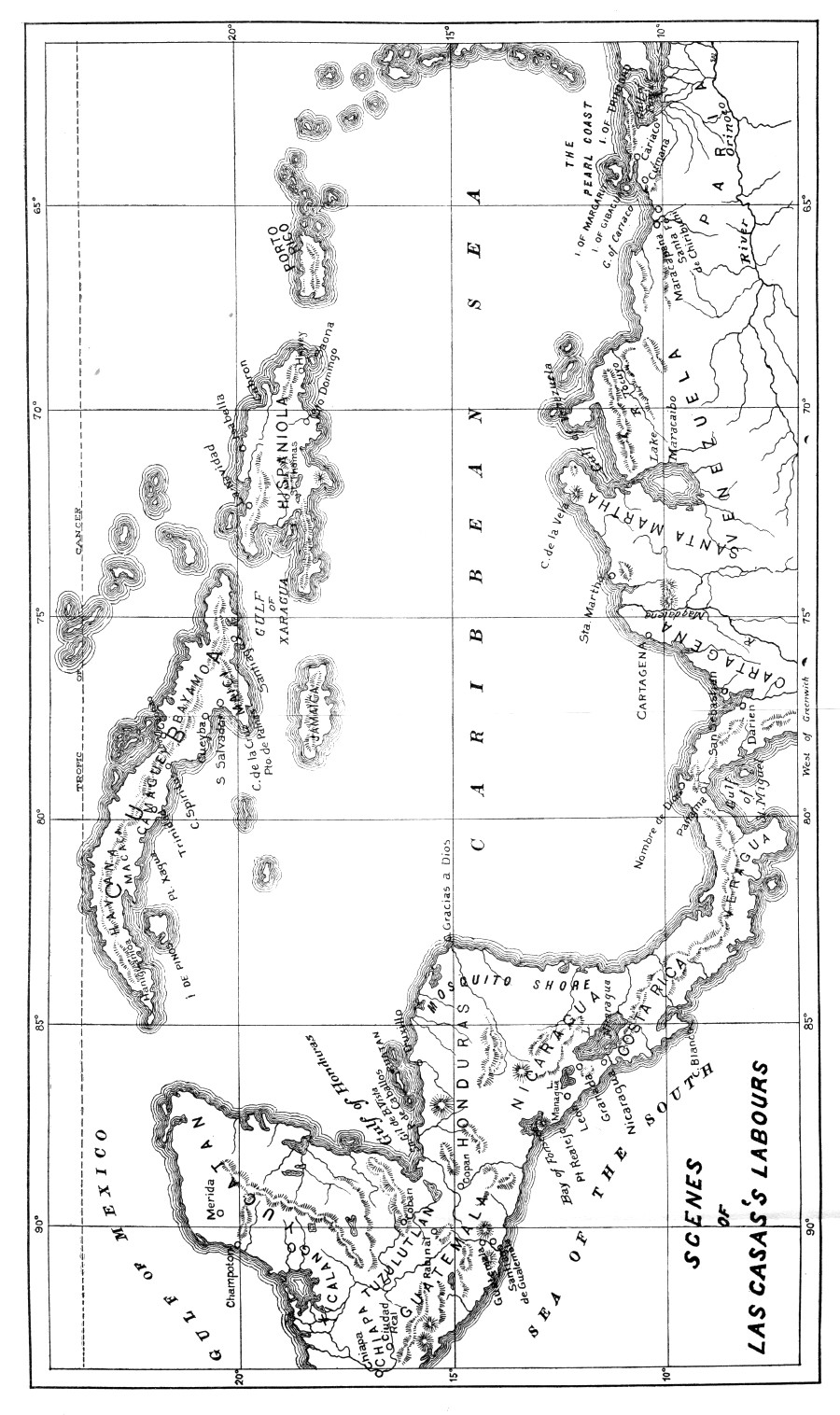 Illustration: Map: Scenes of Las Casas's Labours