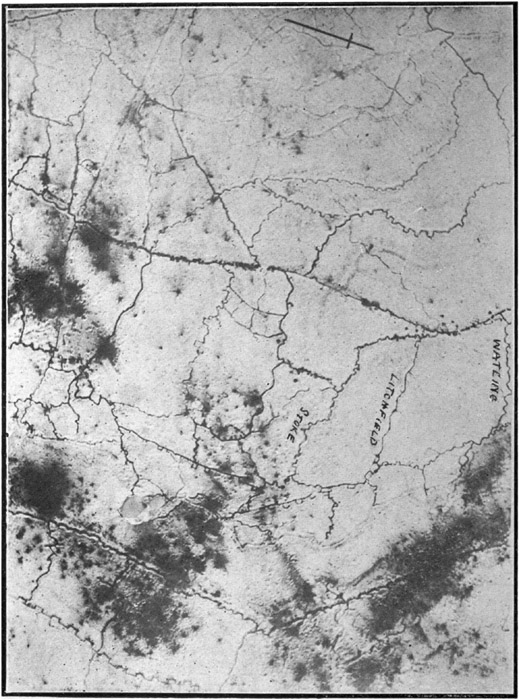 Aeroplane map Vimy Ridge