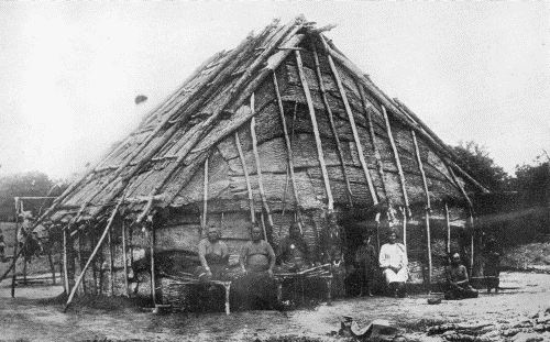 SAUK AND FOX HABITATION COVERED WITH ELM BARK