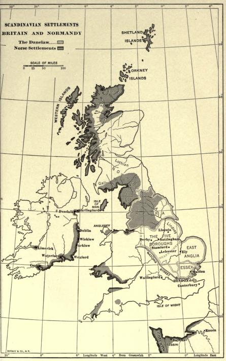 Scandinavian settlements, Britain and Normandy