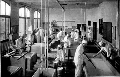 A cheese laboratory in the New York State College of Agriculture at Cornell University.