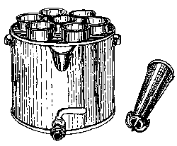 A gang sediment tester.