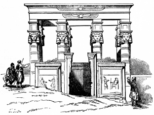 Fig. 22.—Chapel upon the Platform of the Temple of
Dendera.