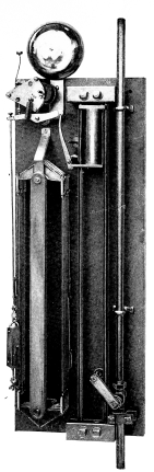 BANGERTER’S FIRE ALARM AND SPRINKLER.

More than a hundred million dollars is the yearly loss by fire in the
United States; 50 per cent. of this loss is by water. How important
therefore is Bangerter’s “Watch Dog Fire Alarm and Sprinkler,” regulated
to ring, first a loud call when a fire is in its infancy. A watchman or
anyone hearing the call can rush to the place and extinguish the fire.
The sprinkler will only work when the alarm call is not attended to. Our
Fire Alarm and Sprinkler system can be connected to piping from the
water main, or to the tank on the roof of a building, but can also be
installed in any place if there should be no water piping or tank. In
this case a water tank of from twenty to one hundred gallons of water
has to be installed. This tank can be set in any out of the way place.
Compressed air keeps this water under high pressure, and in case of fire
the valves are automatically opened and the sprinkler will act with
efficacious result.