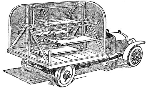 A TYPE OF EXTEMPORISED MOTOR AMBULANCE