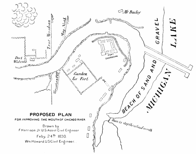 Proposed Plan for Improving the Mouth of Chicago River