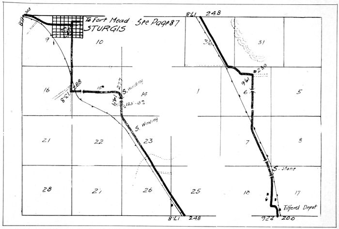 _To Fort Mead_ _See Page 87_ _STURGIS_