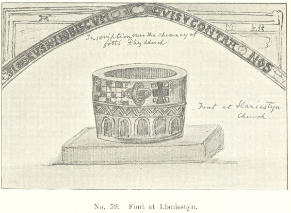 No. 59.  Font at Llaniestyn