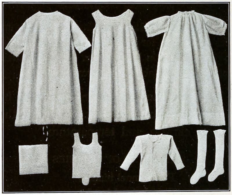 An assortman of baby clothes