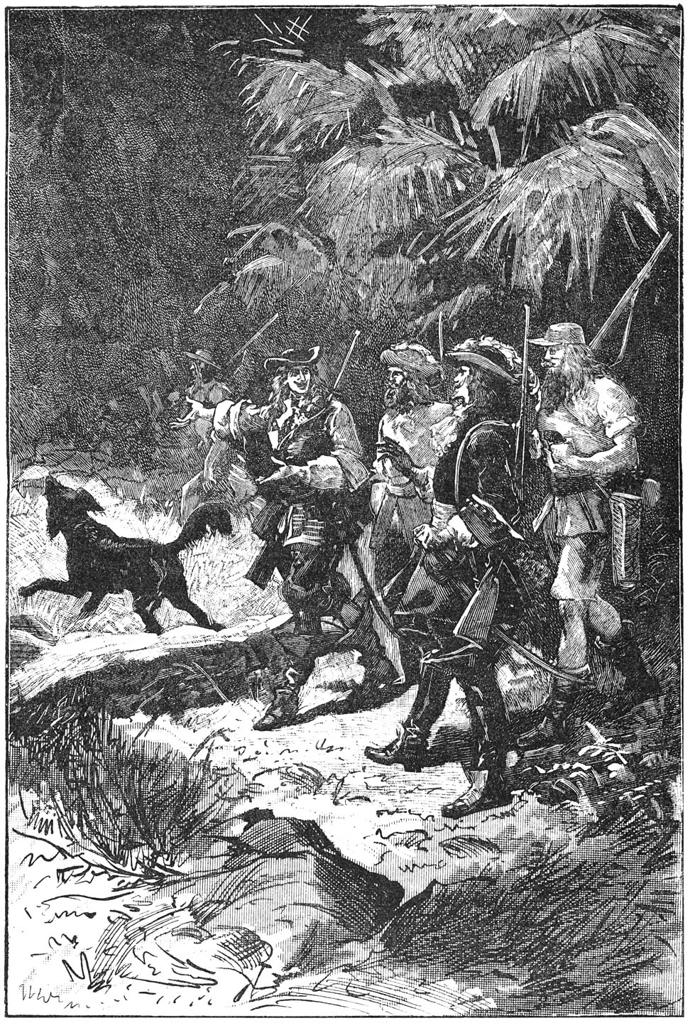 —Kijk eens naar Monaco,—zei Philippe,—die heeft de lucht gekregen van onze schildwachten.—Blz. 32.